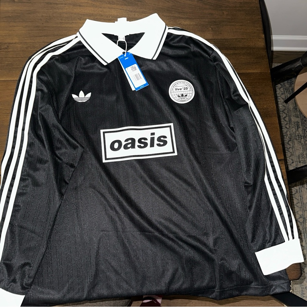 Adidas oasis official Jacquard Black and White Men's Jersey